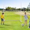 2-in-1 Kids Soccer & Football Goal – UPVC Frame with Heavy-Duty Net & Ground Stakes